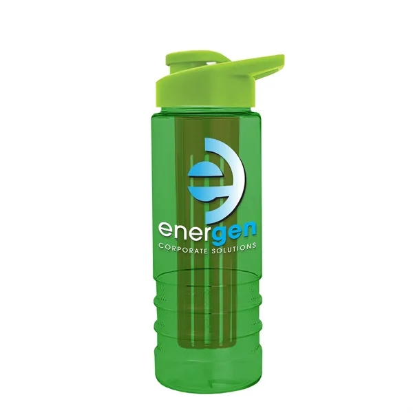 Translucent Green color option for Garyline® Salute Bottle With Drink Thru Lid And Infuser  ...