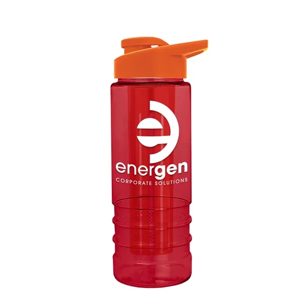 Translucent Red color option for Garyline® Salute Bottle With Drink Thru Lid And Infuser  ...