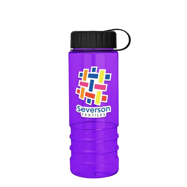 Translucent Violet color option for Garyline® Salute Bottle With Tethered Lid   24 Oz.