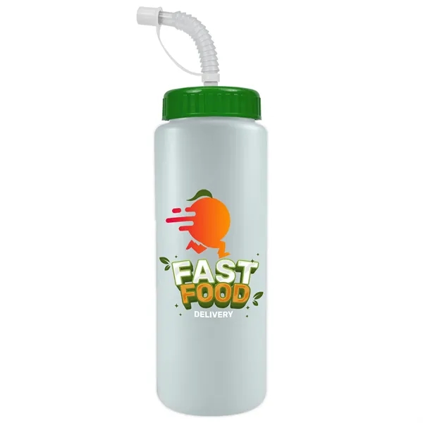 Frost color option for Garyline® Quart Sport Bottle With Straw Lid   32 Oz.