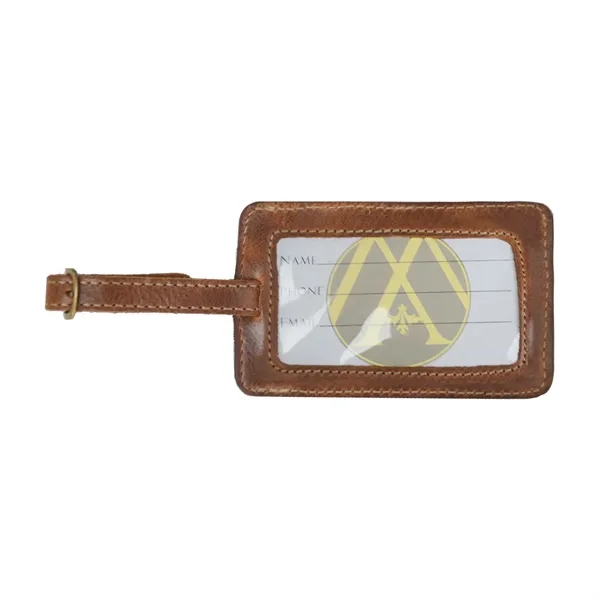 Tan color option for Andrew Philips® Leather Westbridge Leather Luggage Tag