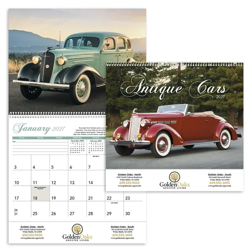Main photo of Triumph® Calendars Antique Cars Calendar