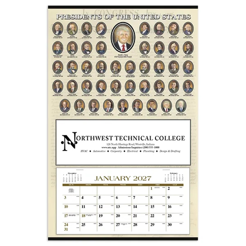 Main photo of Triumph® Calendars Presidents Hanger 12 Month Calendar