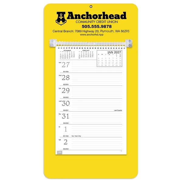 White color option for Triumph® Calendars Weekly Memo Calendar