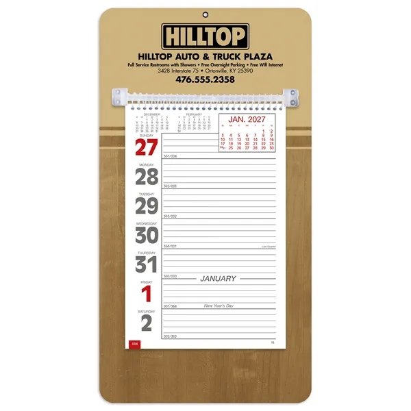 White color option for Triumph® Calendars Weekly Memo Calendar