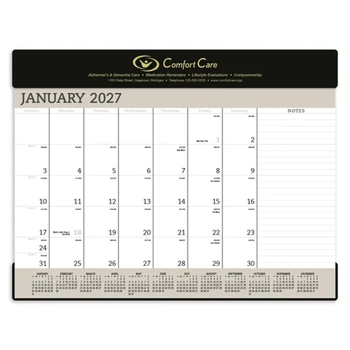 Photo of Triumph® Calendars Vinyl Desk Pad