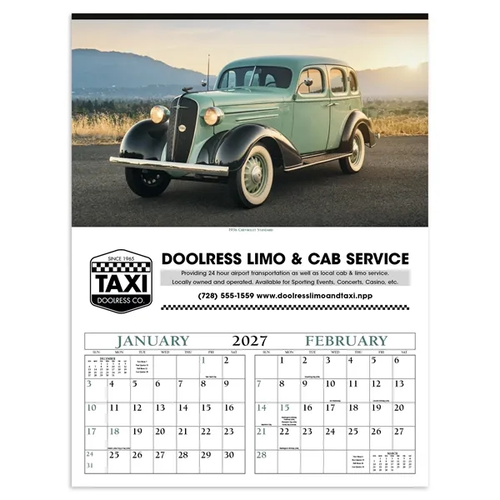 Photo of Triumph® Calendars Antique Cars Calendar