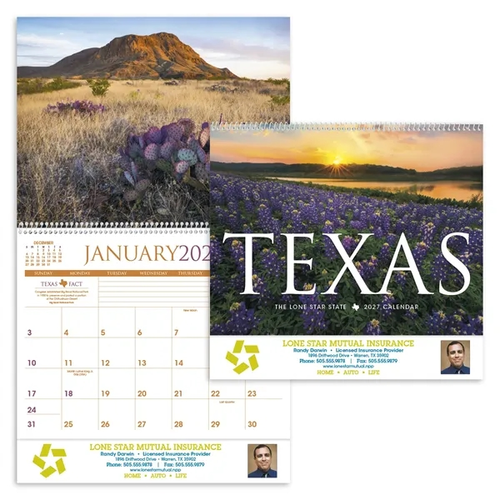 Main photo of Triumph® Calendars Texas Calendar