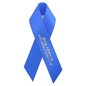 Photo of 5/8" X 3 1/2" Awareness Ribbon  Imprinted With Pin	