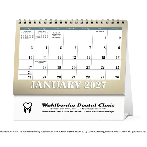 Photo of Triumph® Calendars The Saturday Evening Post Large Desk C...