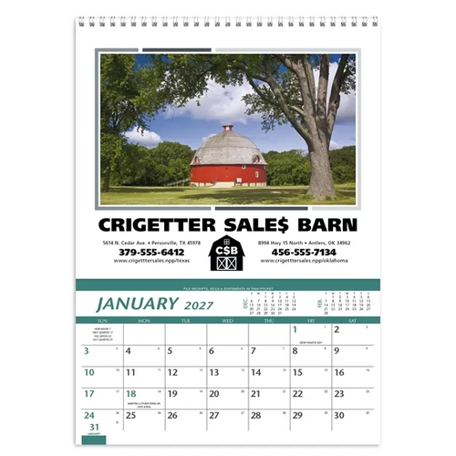 Photo of Triumph® Calendars Farm Pocket Calendar
