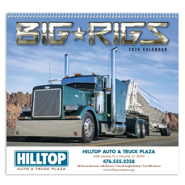 White color option for Triumph® Calendars Big Rigs Calendar