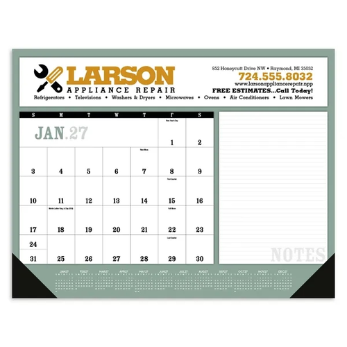 Main photo of Triumph® Calendars Notes Desk Pad With Vinyl Corners