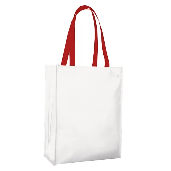 White color option for Universal Source® Laminated Non Woven Portrait Tote