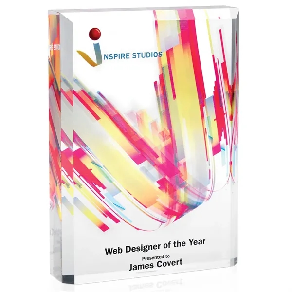 Clear color option for Jaffa® Acrylic Plaque