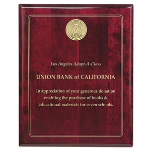 Photo of Jaffa® Rosewood Plaque   8" X 10"