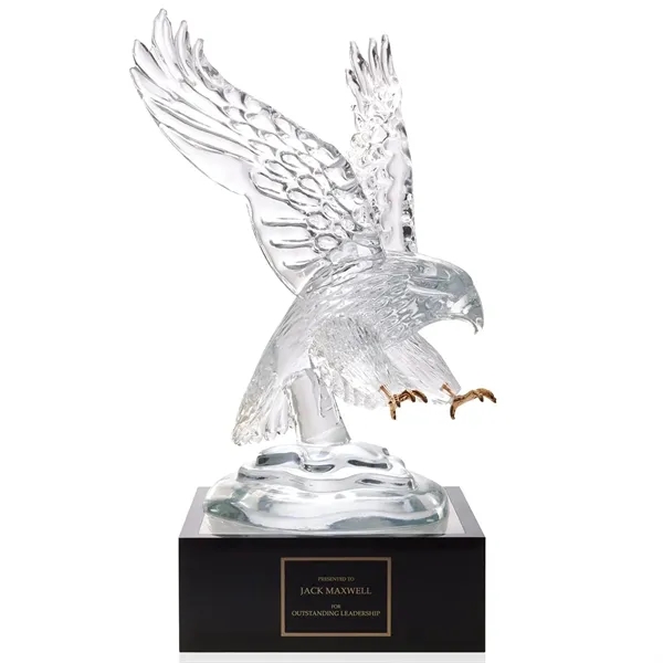 Clear color option for Pino Signoretto Eagle Award With 4" Lighted Pedestal