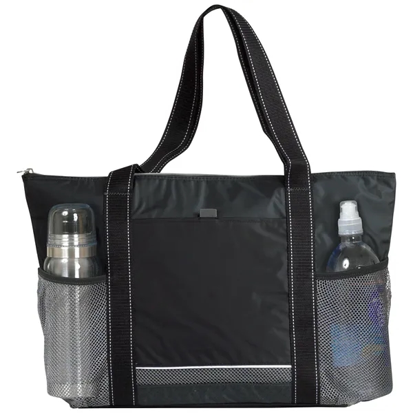 Charcoal color option for Atchison® Icy Bright Cooler Tote