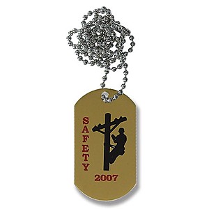 Photo of Color Dog Tag With 24" Chain	