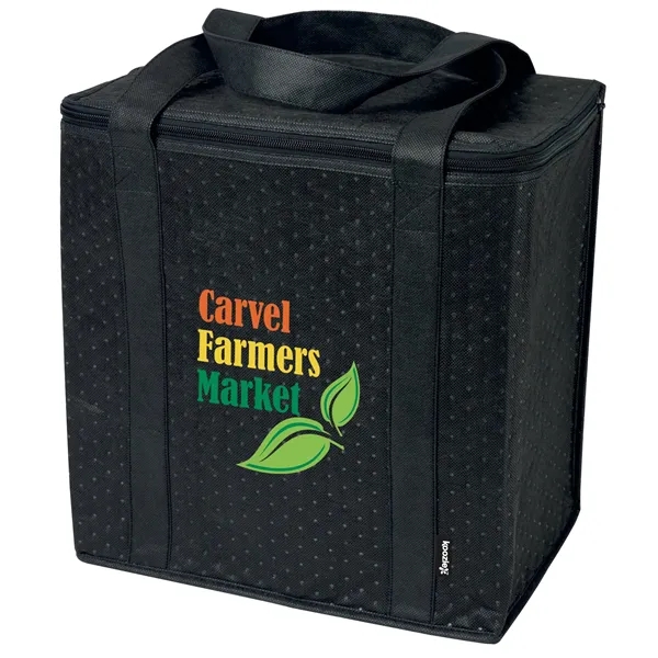 Black color option for Koozie® Zippered Insulated Grocery Tote