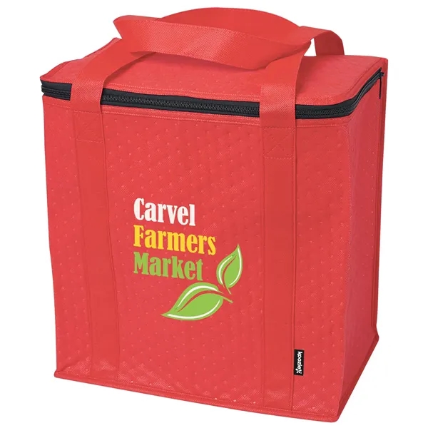 Red color option for Koozie® Zippered Insulated Grocery Tote