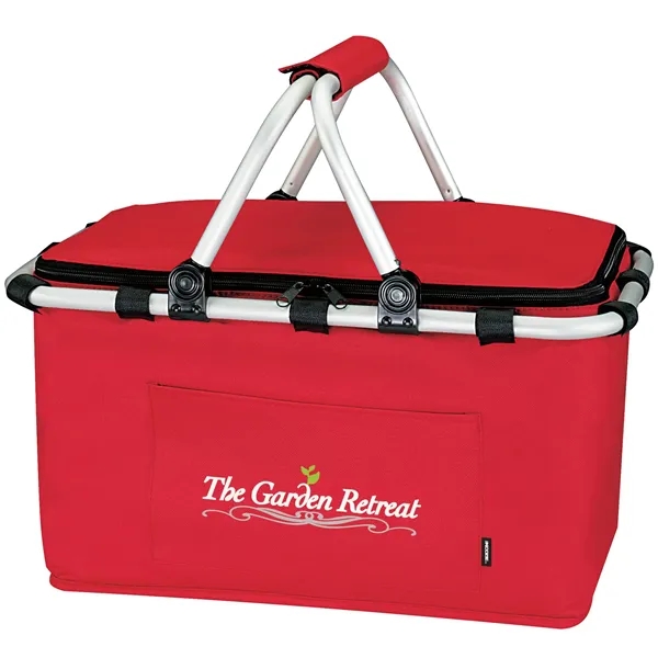 Red color option for Koozie® Picnic Basket