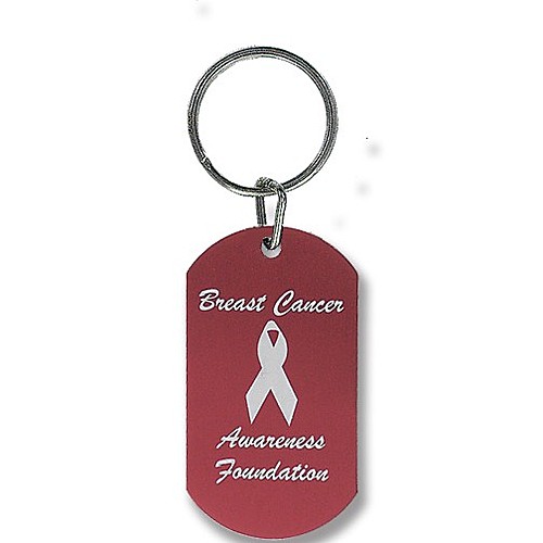 Photo of Color Dog Tag With Split Ring	