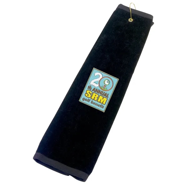 Black color option for Golf Tri Fold Towel