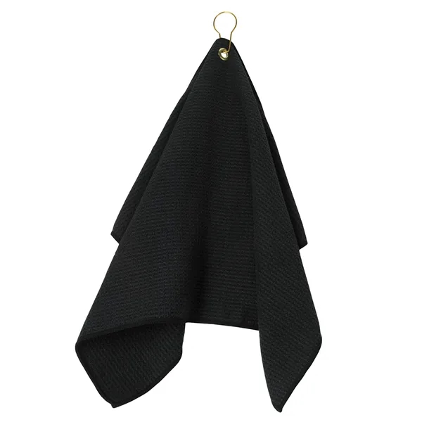 Black color option for Golf Waffle Towel