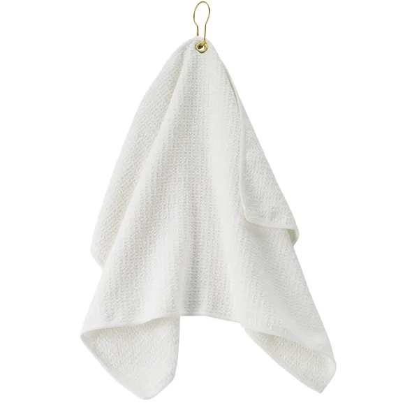 White color option for Golf Waffle Towel