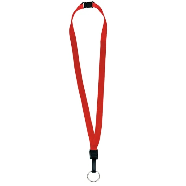 Red color option for 1/2" Breakaway Lanyard With Key Ring