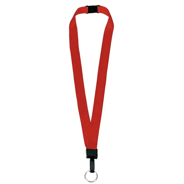 Red color option for 3/4" Breakaway Lanyard With Key Ring