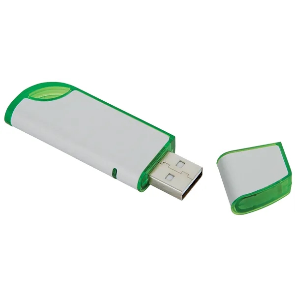Green color option for Universal Source® 4 Gb Slanted Usb 2.0 Flash Drive