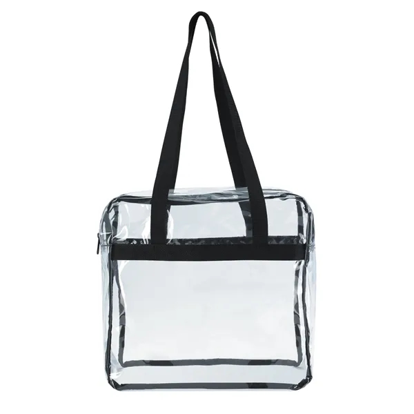 Black color option for Good Value™ Clear Zippered Tote