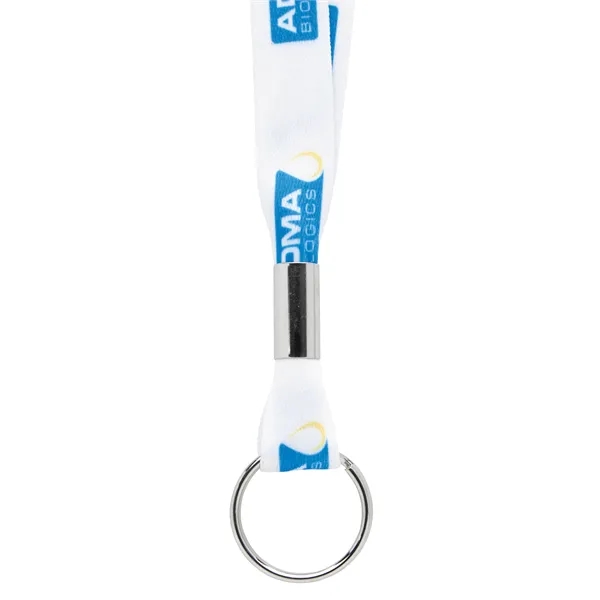 Blue color option for Good Value™ 1" Fine Print Lanyard