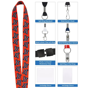 Photo of Good Value™ 1" Fine Print Lanyard
