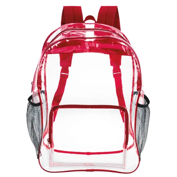 Red color option for Good Value™ Clear Backpack