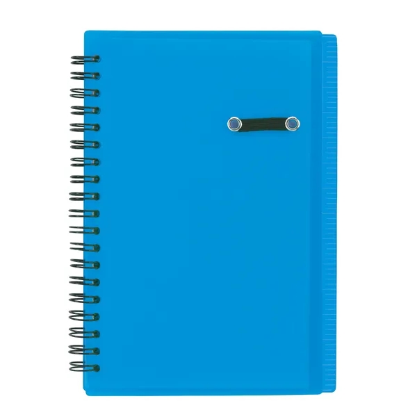 Blue color option for Good Value™ 5'' X 7'' Journal Notebook With Pen Loop