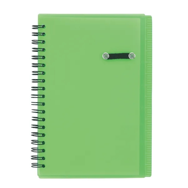 Green color option for Good Value™ 5'' X 7'' Journal Notebook With Pen Loop