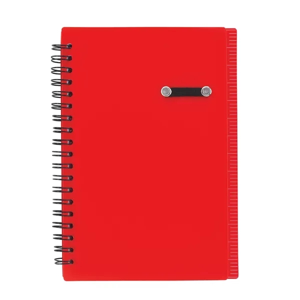 Red color option for Good Value™ 5'' X 7'' Journal Notebook With Pen Loop