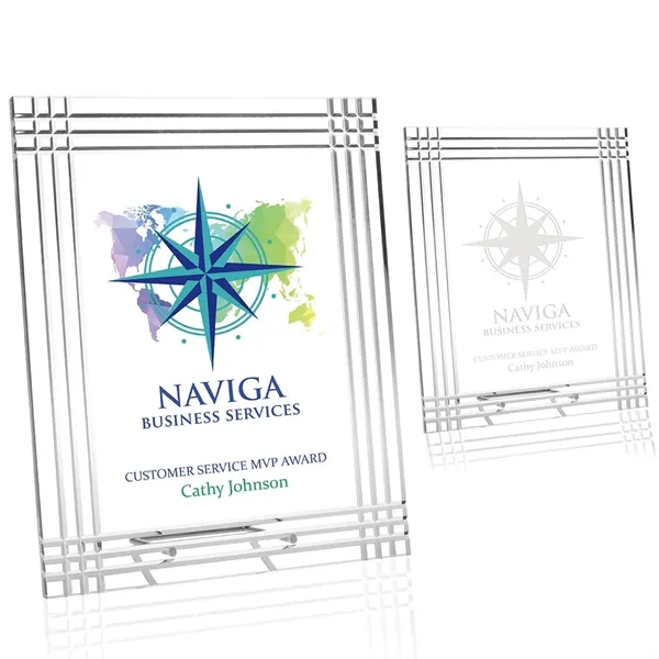 Clear color option for Jaffa® Luxe Acrylic Plaque