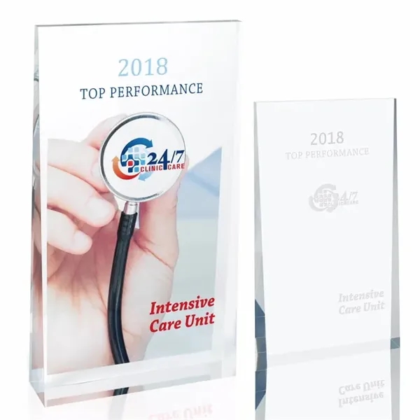 Clear color option for Jaffa® Acrylic Wedge   Large