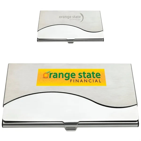 Silver color option for Good Value™ Premium Business Card Holder
