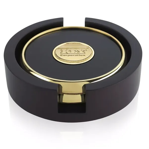 Photo of Jaffa® Two Round Coasters With Wood Tray