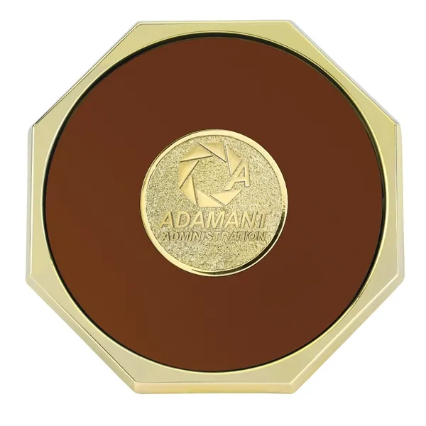 Brown Qc color option for Jaffa® Octagon Coaster
