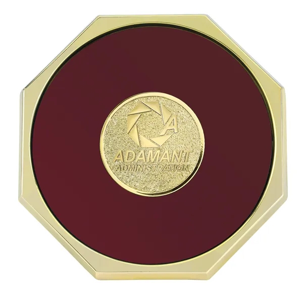 Burgundy Rqc color option for Jaffa® Octagon Coaster