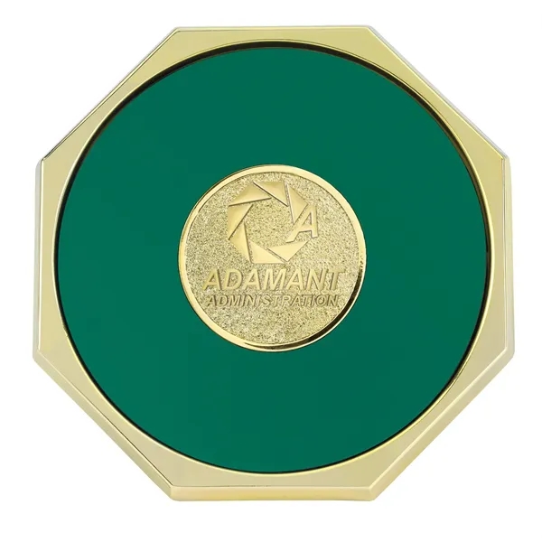 Green Qc color option for Jaffa® Octagon Coaster
