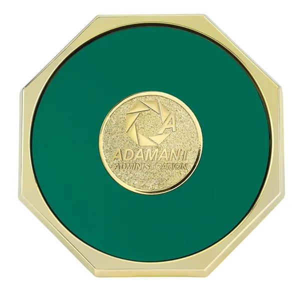 Green Rqc color option for Jaffa® Octagon Coaster