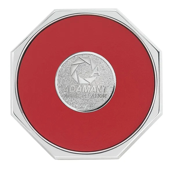 Red Qc color option for Jaffa® Octagon Coaster