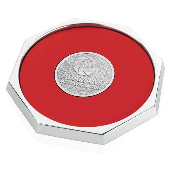 Red Rqc color option for Jaffa® Octagon Coaster